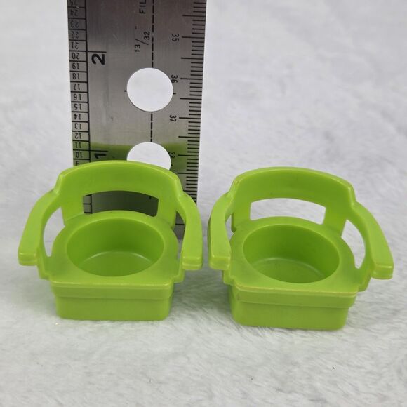 Vintage 1970s Fisher Price Little People Living Room And Bathroom Furniture Lot - Picture 5 of 16